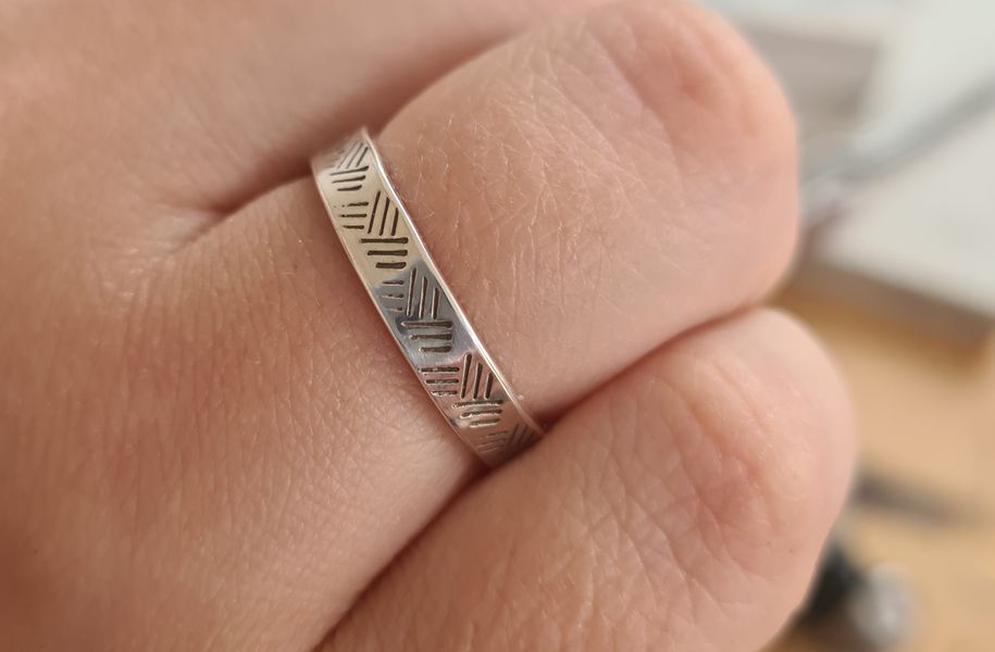 stamped ring