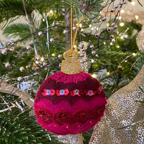 Hand sewn Christmas decorations