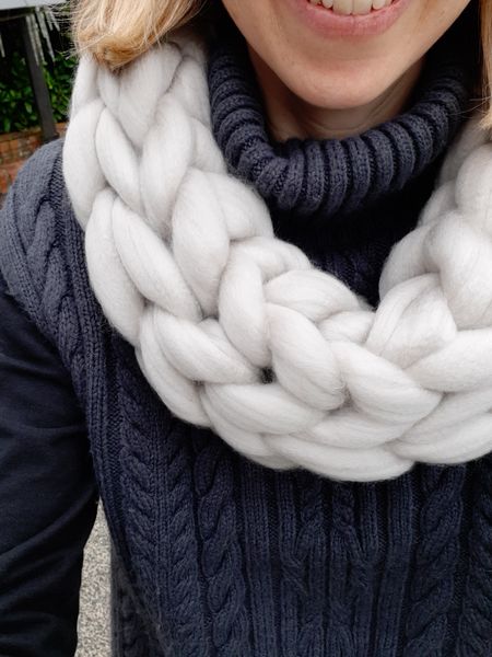 Arm Knitted Scarf
