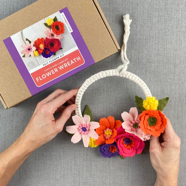 Gift your finished floral wreath or keep it for yourself!
