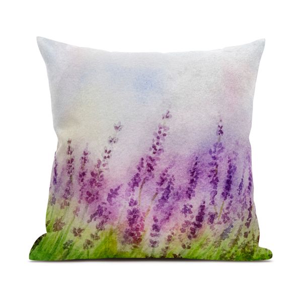 Cushion ( Lavender Watercolour )