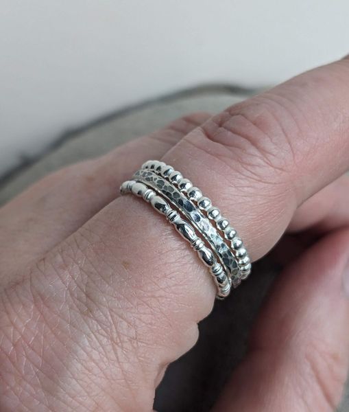 Silver Stacking Rings Workshop