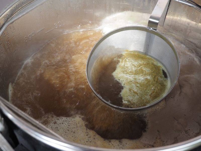 During the boil