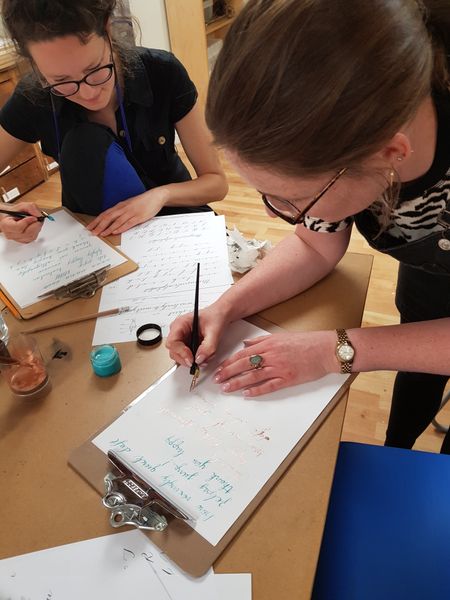 Modern Calligraphy with Danielle Lummis at Cambridge Makers