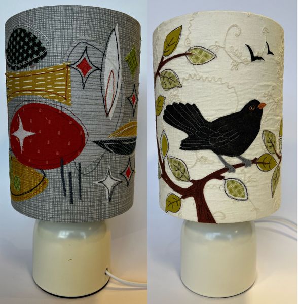 Free machined lampshades (unlit), Abstract & Blackbird