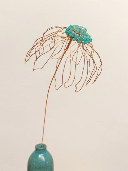 wire flower inspired by echinacea