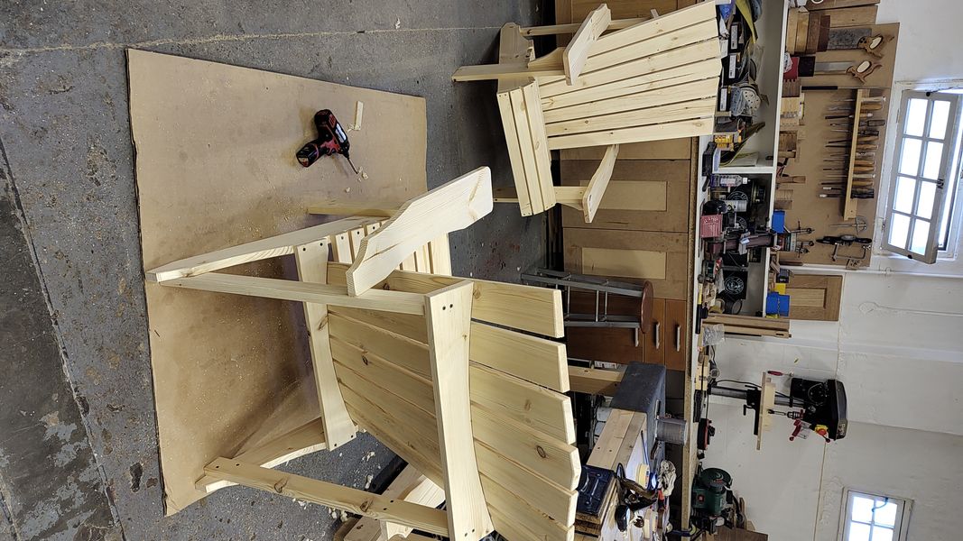 Make adirondack chair at lee furniture workshops.