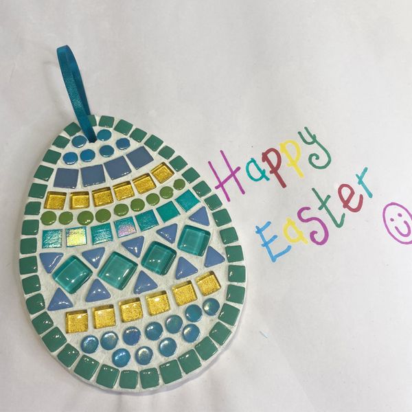 Easter egg mosaic craft kit for kids