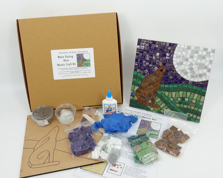 kit contents and sample mosaic

