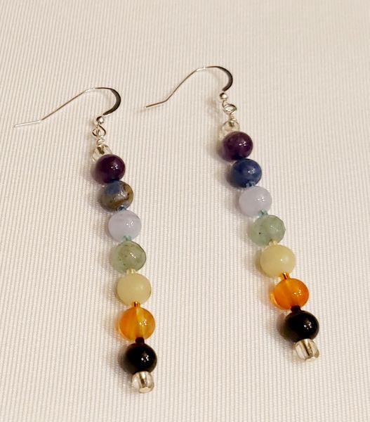 ♥  Created with BCT Chakra 925 Earring Kit ♥ One Pair of Chakra Earrings ♥