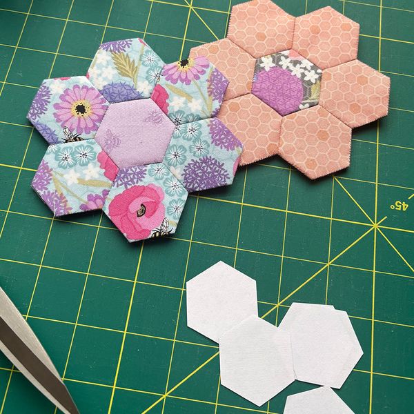 Patchwork flower coaster