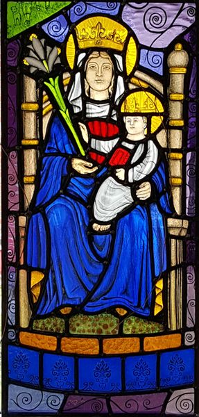 Pre Installation - Our lady of Walsingham Window, 2019 - Panel 2 of Six.