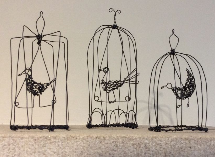 Birds on a Wire - creating small Sculptures at The Slipper Studio.