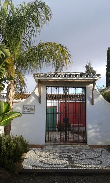 The courtyard at the finca.