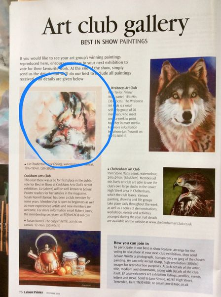 One of my paintings in the Leisure Painter magazine.