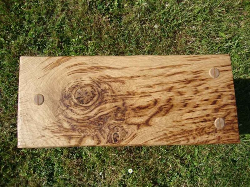 tiger oak table top, from kitley woods