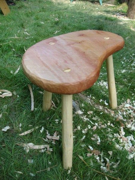 plane wood side table