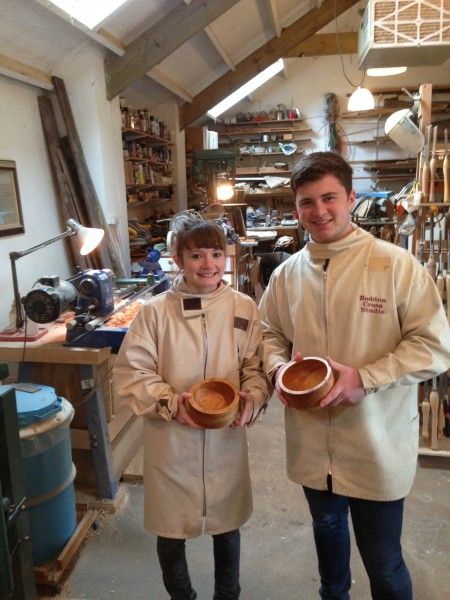 Brother & sister with their first bowls at Bodden Cross Studio