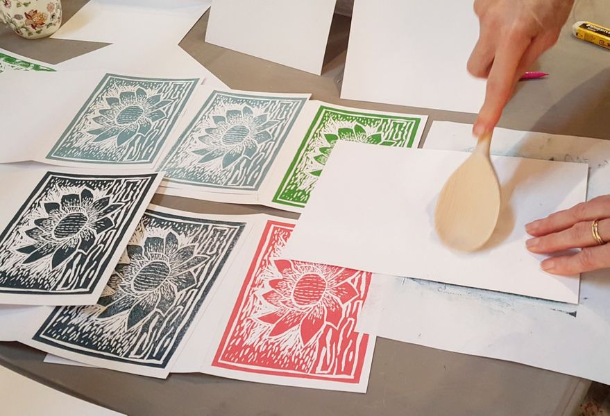 printing a set of cards during a workshop