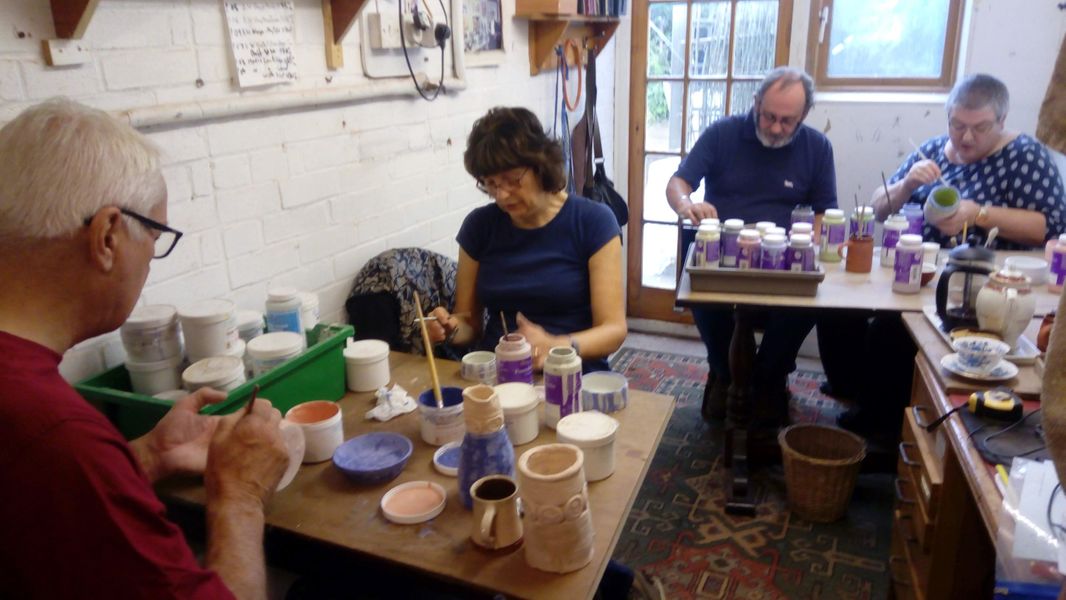 Glazing pots