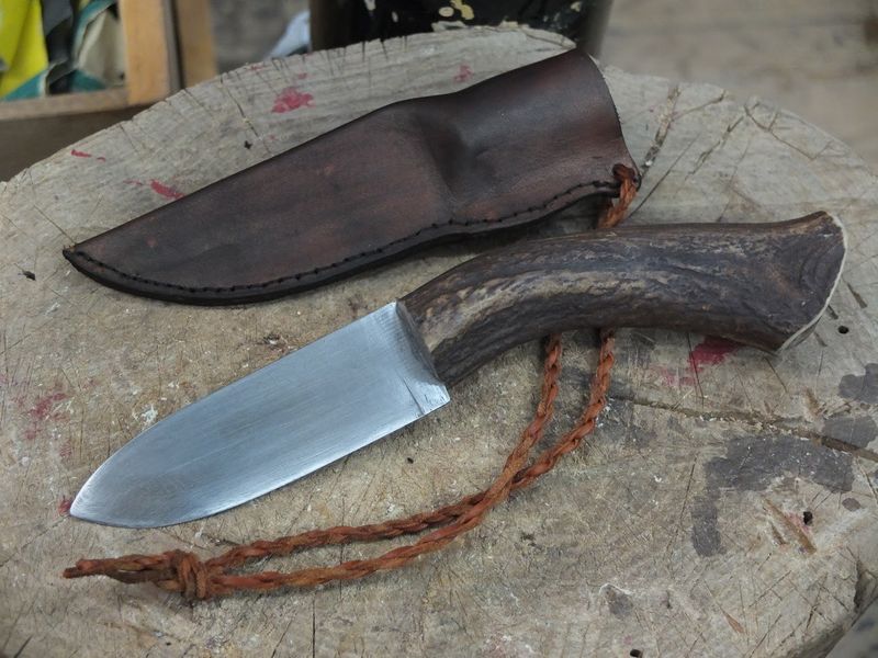 Finished knife and sheath