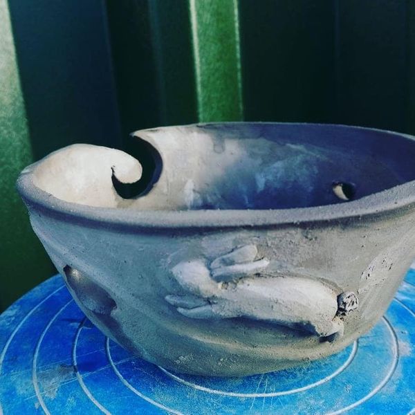 yarn bowl hand built