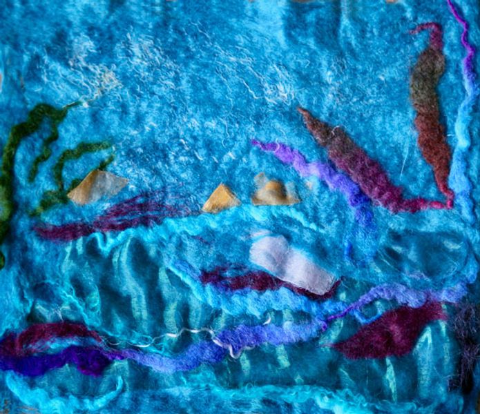 Wet felted - student work