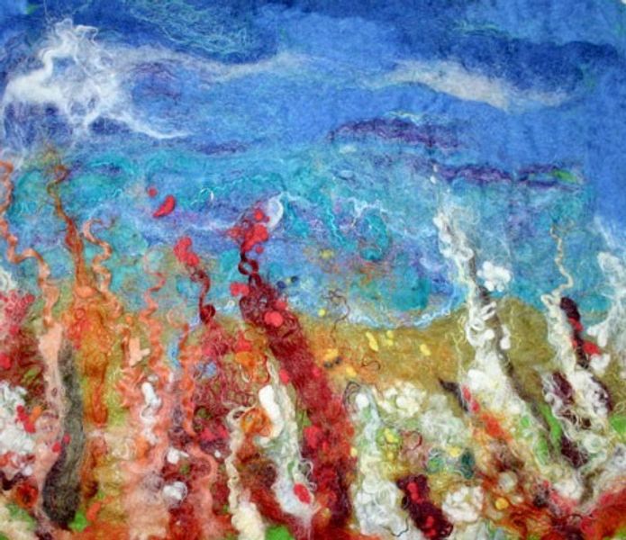 Felt Sea side picture - student