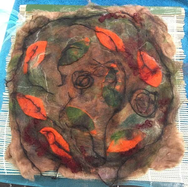 Student felted piece