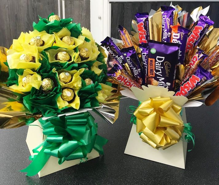 Ferroro Rocher Chocolate Bouquet & Candy Bar Bouquet by Neelam Meetcha