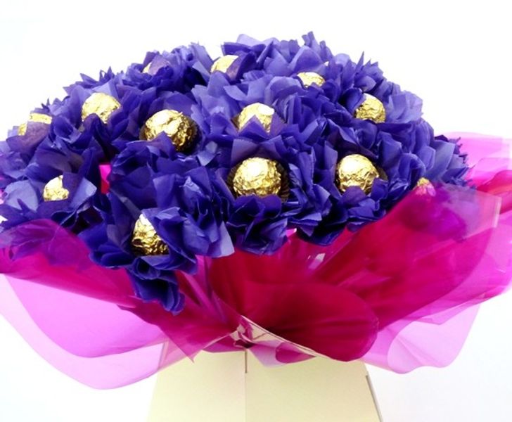 Ferroro Rocher Chocolate Bouquet Styled by Attendees