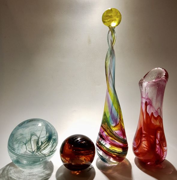 Beginers glass pieces.