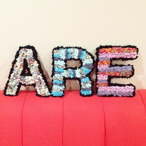 Rag Rug Letters