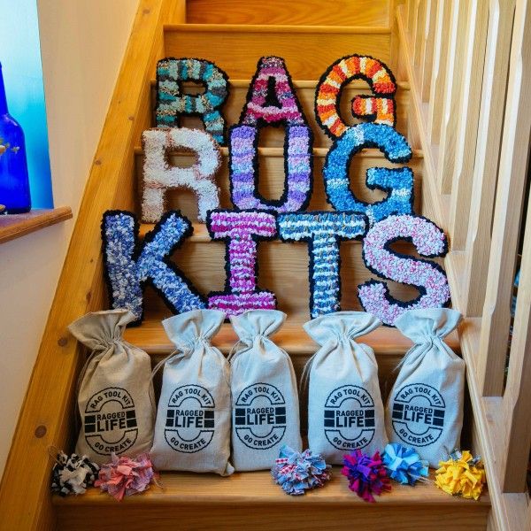 Handmade Rag Rug Letters