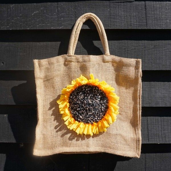 Rag Rug Sunflower Shopping Bag