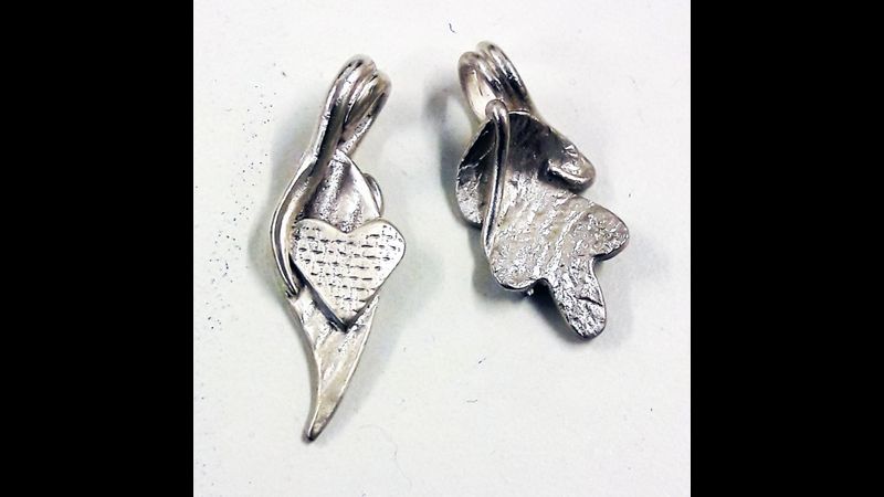 Silver Metal Clay Pendants - possible in a beginners session