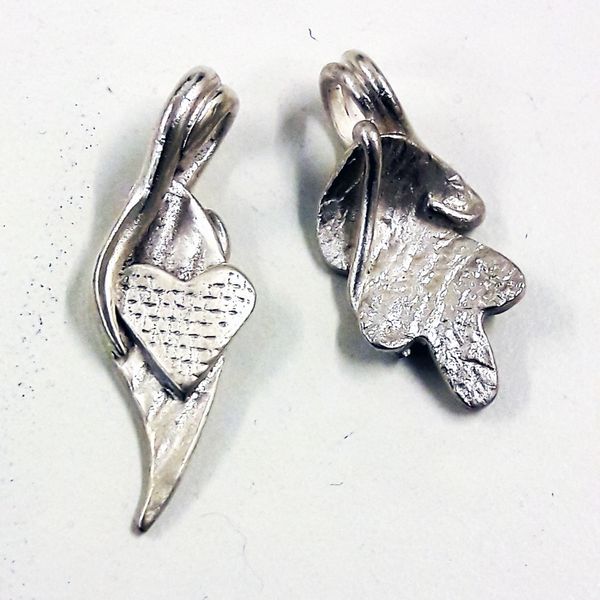 Silver Metal Clay Pendants - possible in a beginners session