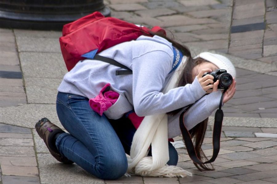 One to one photo tuition London - Determined to get the perfect framing - Richard Piper