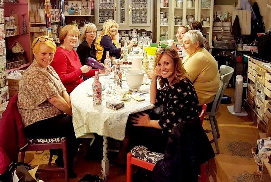 Decoupage Workshop at From Loft to Loved in Sedgefield