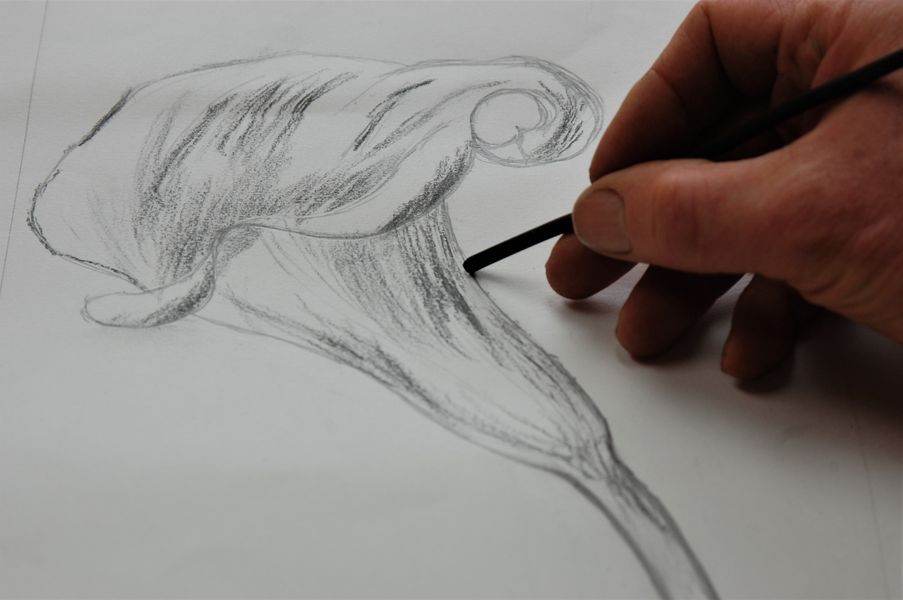 Working drawing for carving