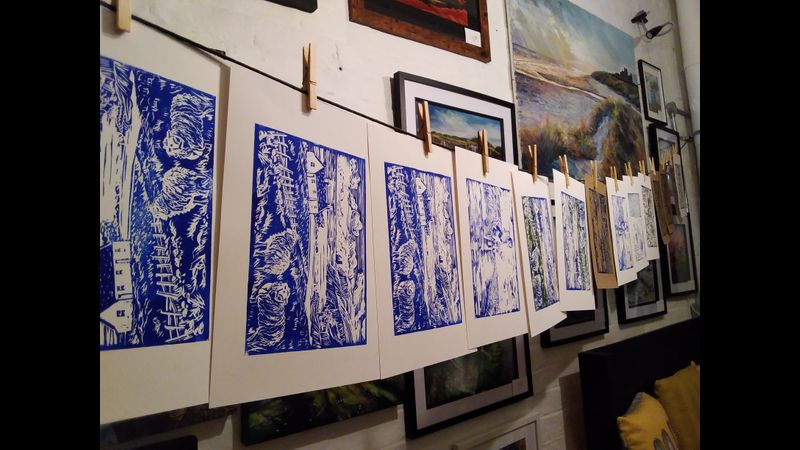 New! Linocut printing added to workshops