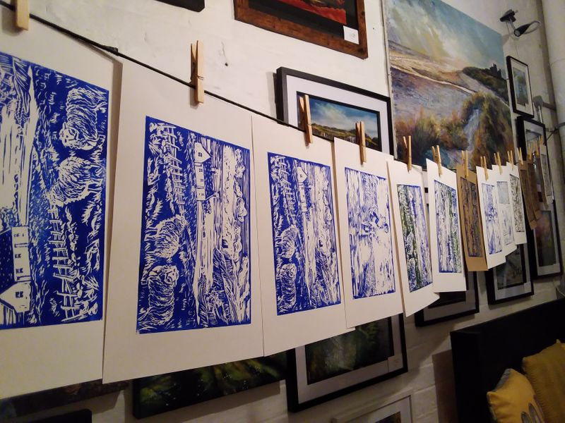 New! Linocut printing added to workshops