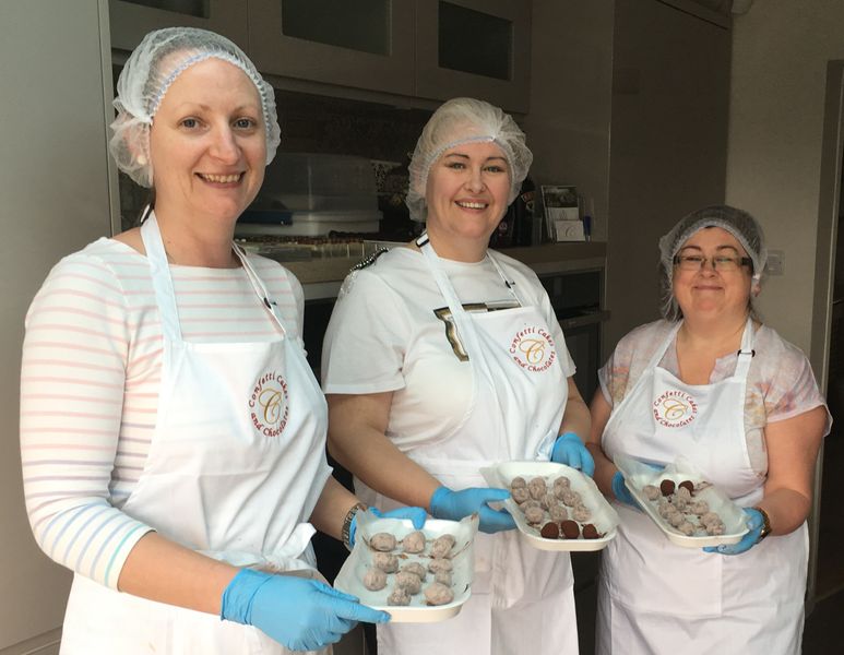 Finished hand rolled truffles