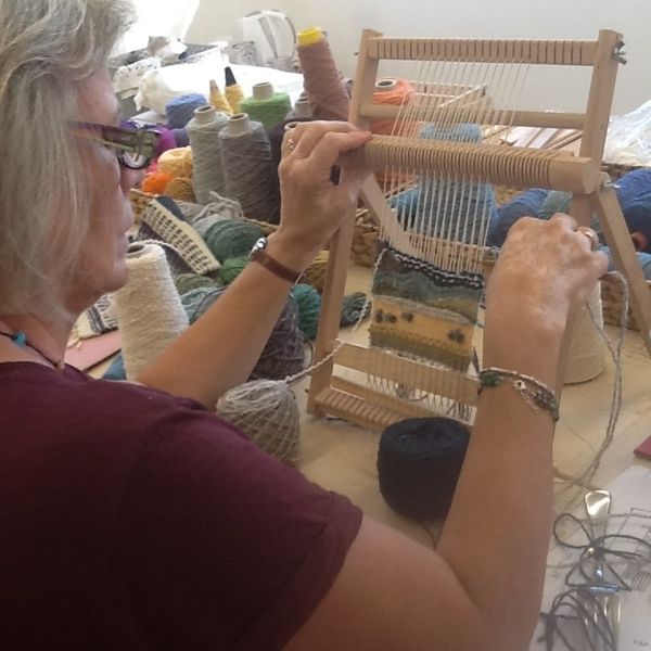 LYL Student weaving