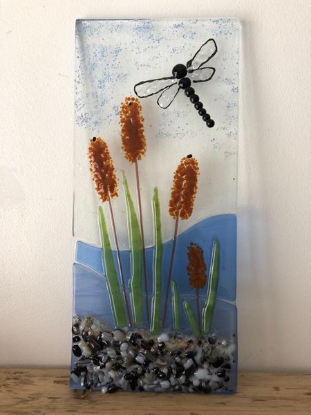 Calm and peacful- Rachel's second fused glass piece