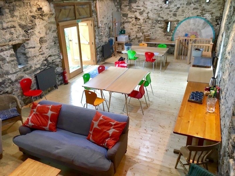 A great space to learn new skills at Cowshed Creative, Lake District