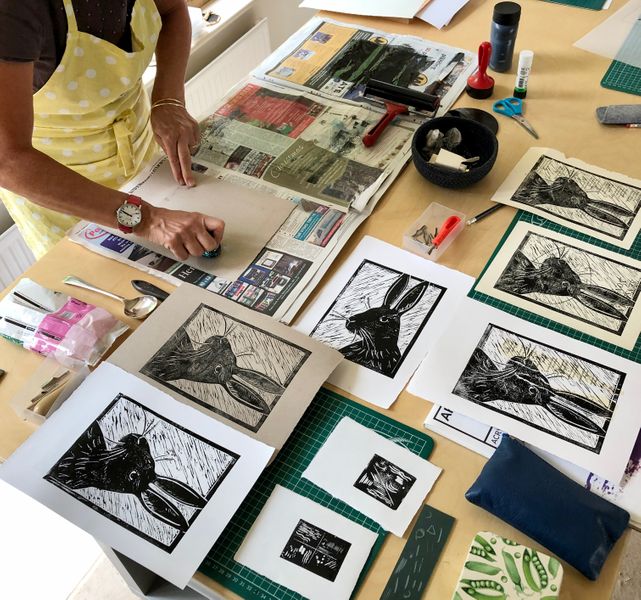 The First Cut - lino cutting and printing for beginners and rusty printmakers.