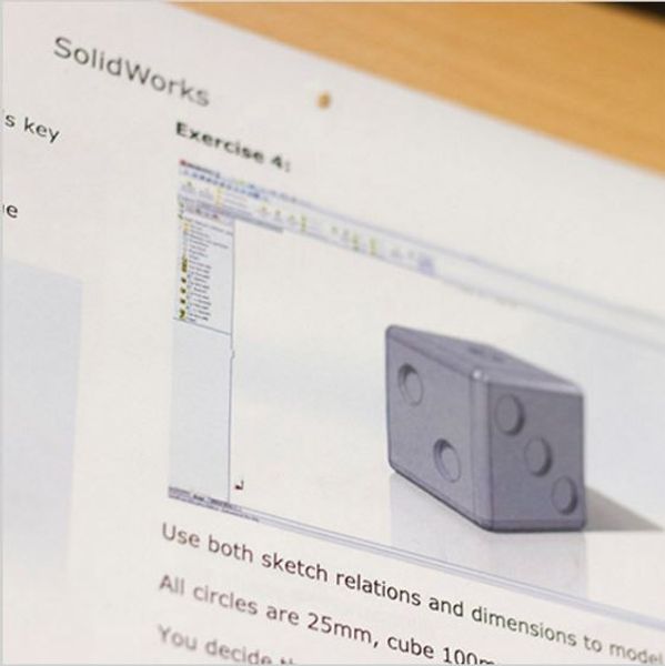 Example of CAD work on short course