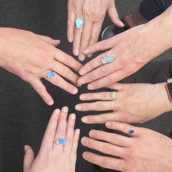 Sea Glass Rings group shot