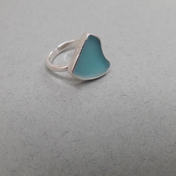 Sea Glass Ring Sterling Silver